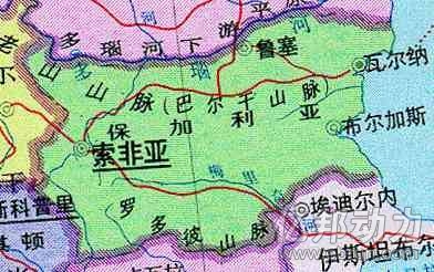 保加利亚地图 保加利亚地图