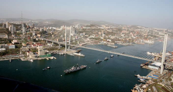 远东联邦管区的胜利日:海军阅兵、战斗机飞行和俄-中烟花 远东联邦管区的胜利日:海军阅兵、战斗机飞行和俄-中烟花